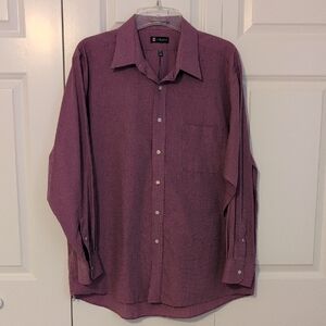 Chaps Men's Casual Button Down in Rich Purple
